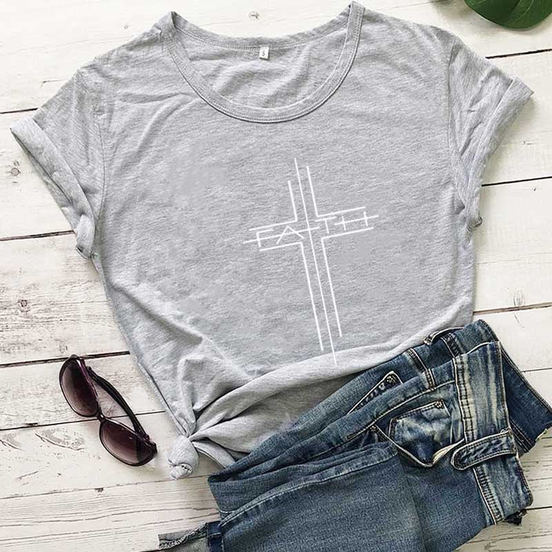 FAITH street graphic short sleeve T-Shirt.